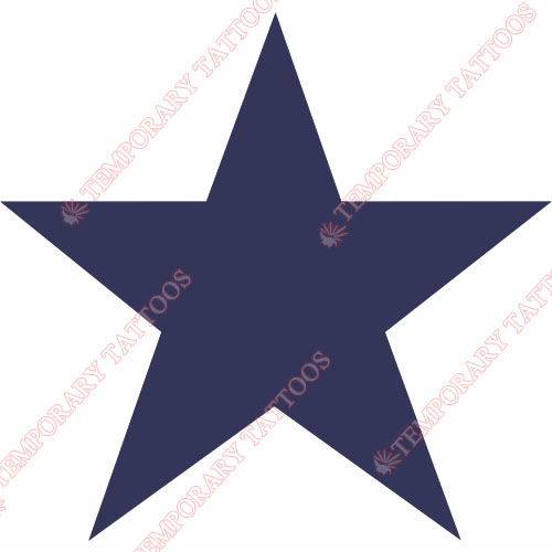 Dallas Cowboys Customize Temporary Tattoos Stickers NO.497
